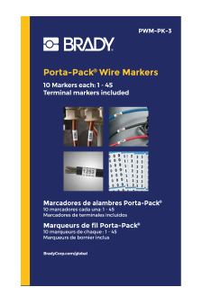MARKER WIRE VINYL CLOTH 1 THRU 45 (PK) - Porta-Paks